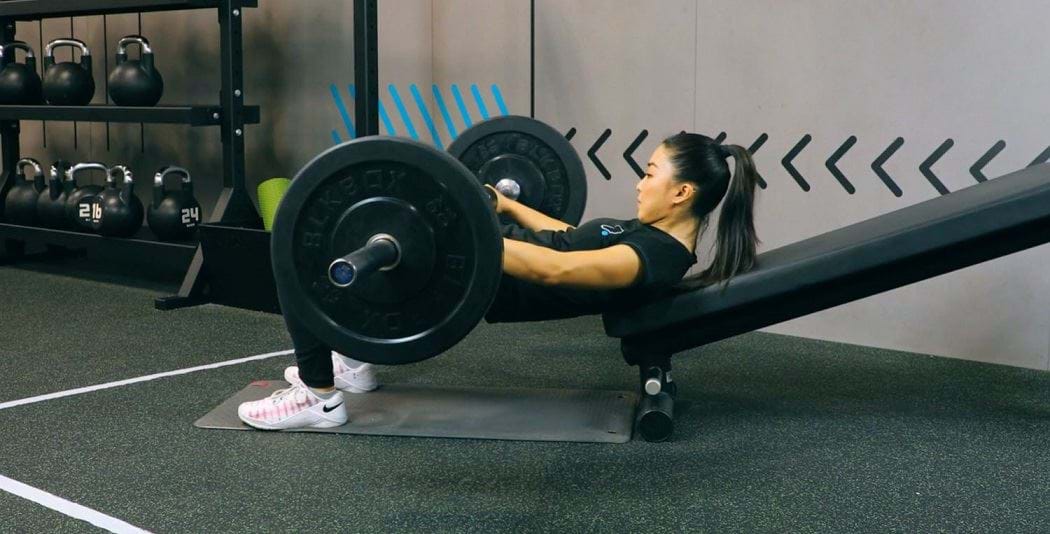 Barbell hip thrust