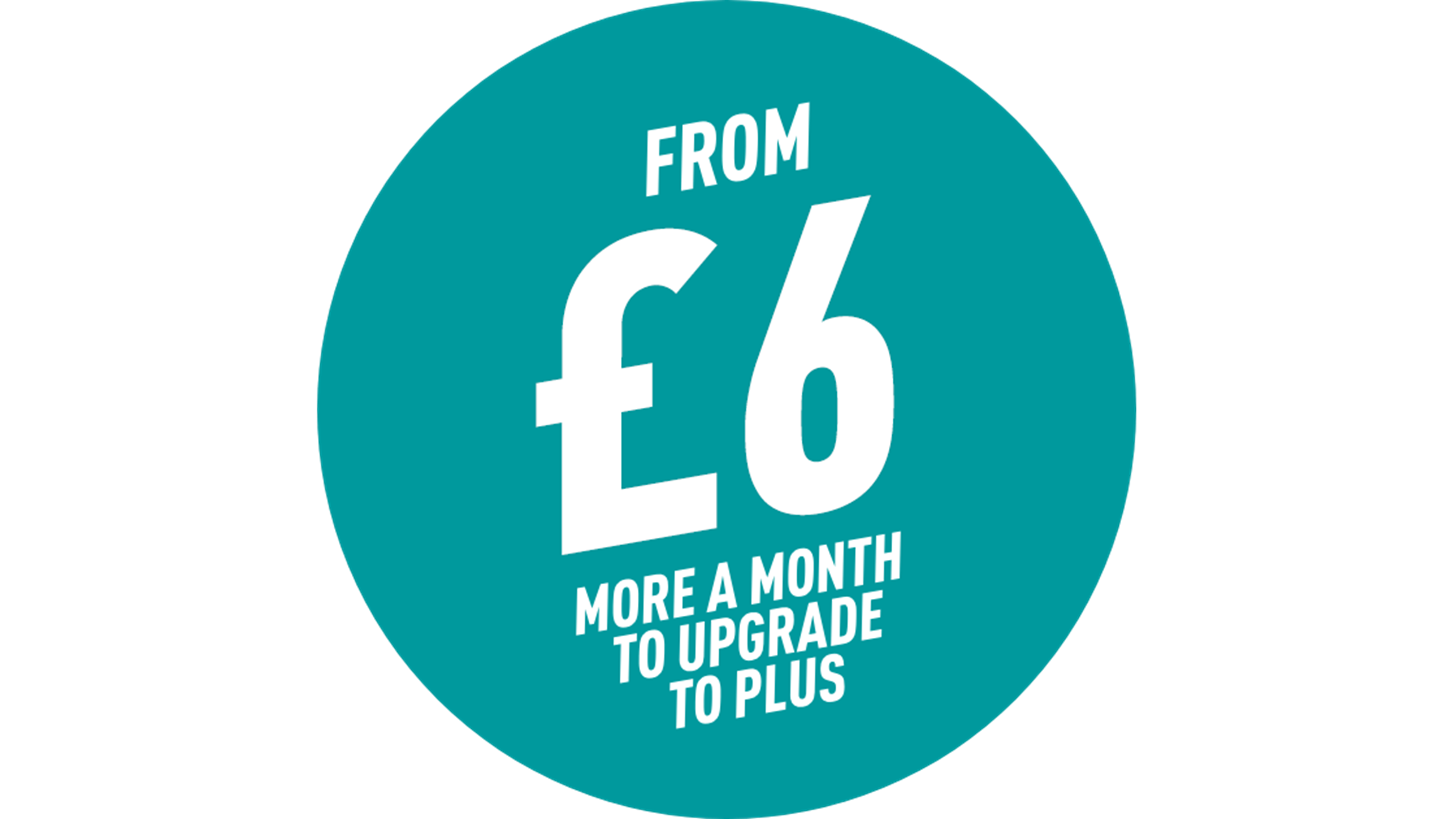 From £5 more a month to upgrade to Plus